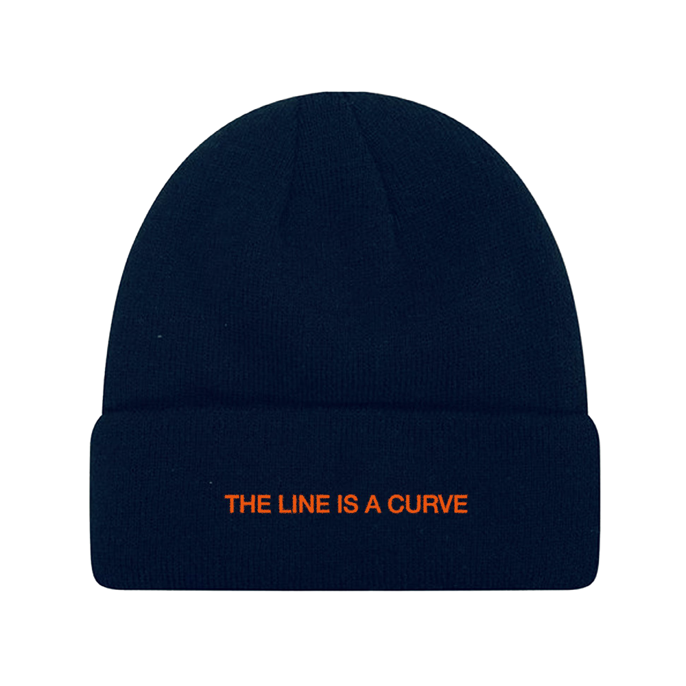 The Line Is A Curve Navy Beanie