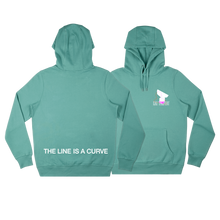 Load image into Gallery viewer, The Line Is A Curve Hoody (Sage Green)
