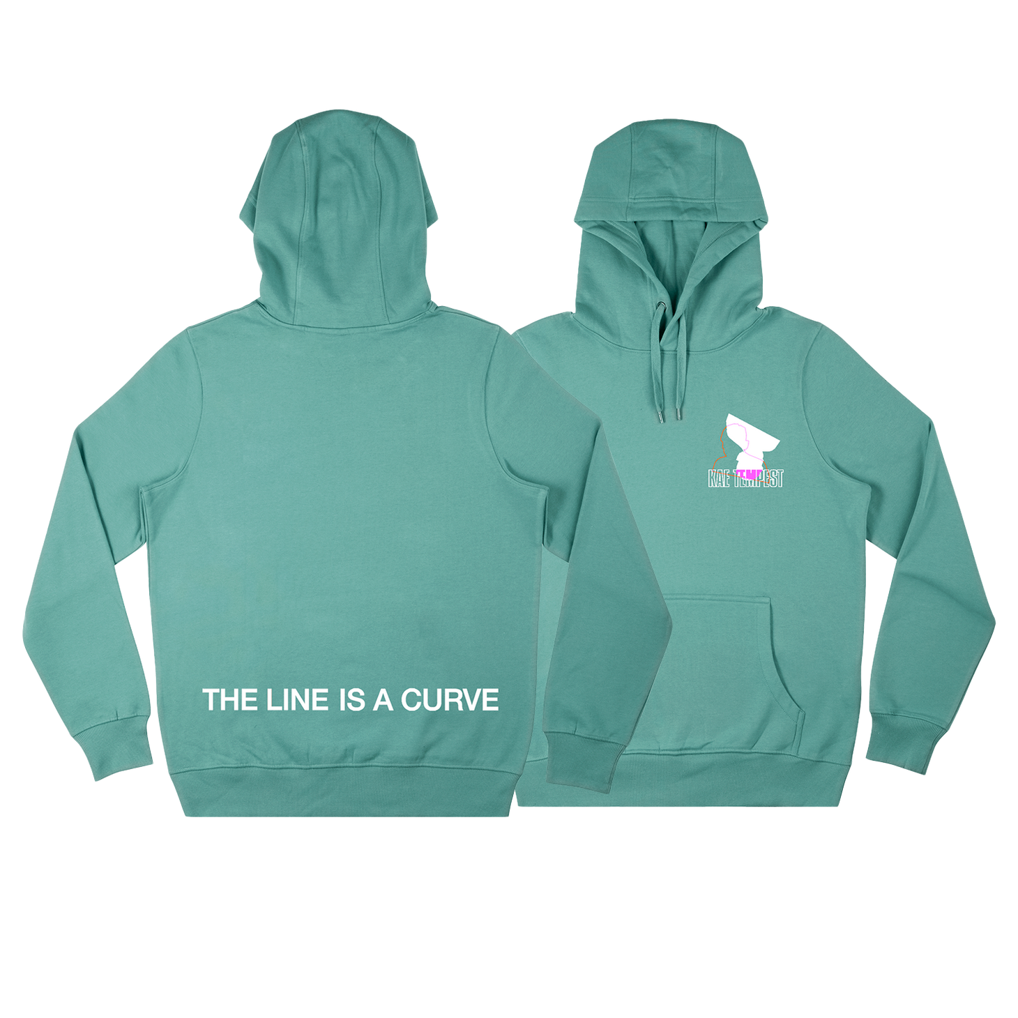 The Line Is A Curve Hoody (Sage Green)